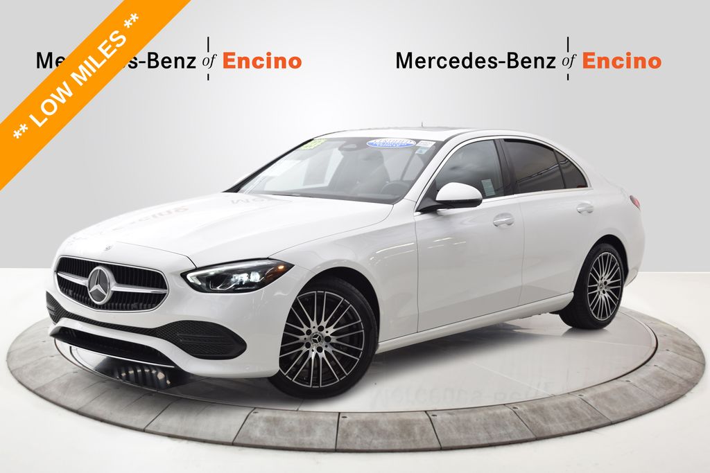 Polar White 2023 Mercedes-Benz C-Class Sedan Rear-Wheel Drive 9-Speed Automatic