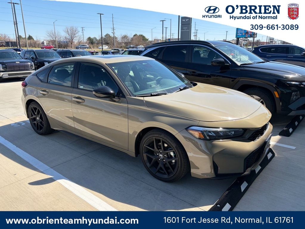 Brown 2026 Honda Civic Hybrid Sport Hatchback FWD Hatchback Front-Wheel Drive Continuously Variable Transmission