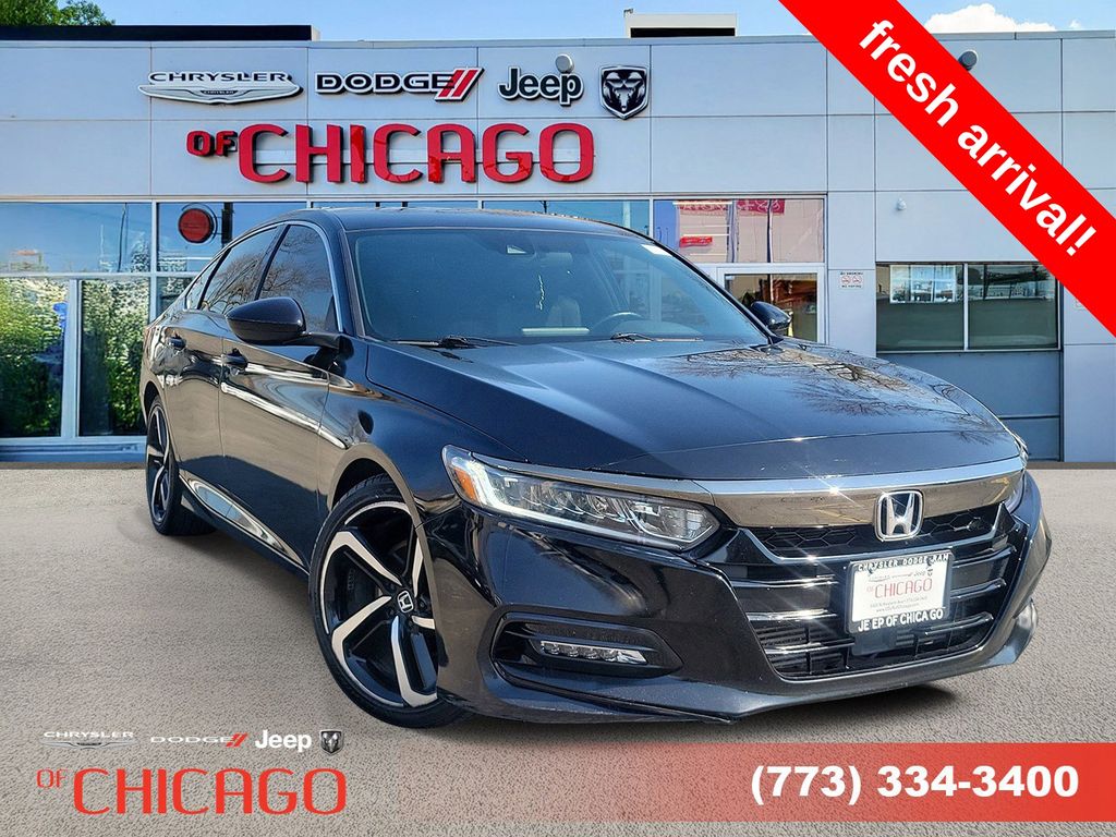 Crystal Black Pearl 2019 Honda Accord 1.5T Sport FWD Sedan Front-Wheel Drive Continuously Variable Transmission