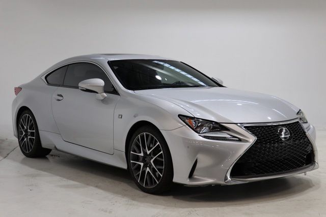 Silver 2016 Lexus RC 200t RWD Coupe Rear-Wheel Drive 8-Speed Automatic
