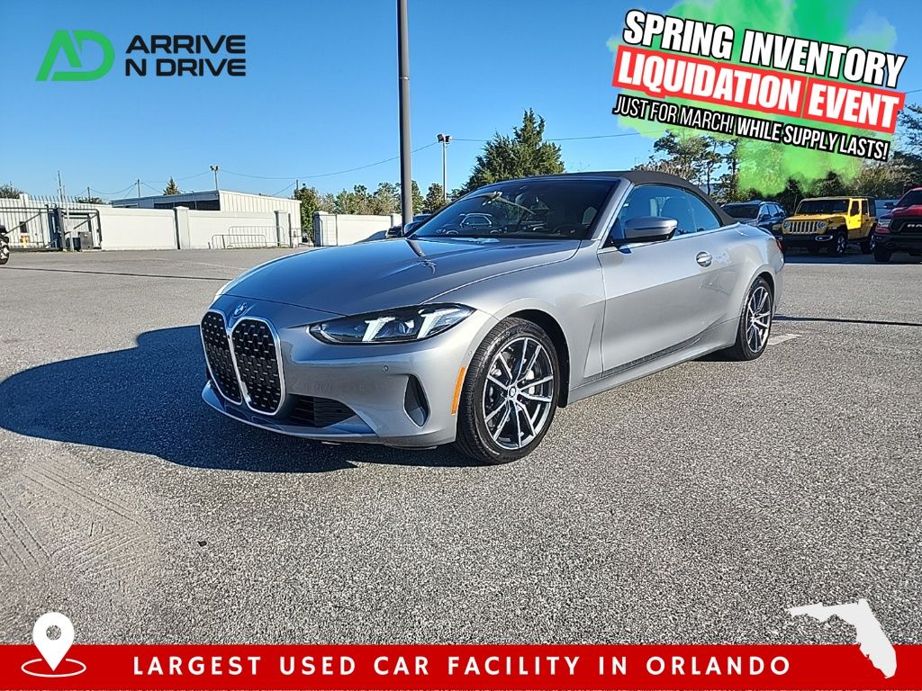 Gray Metallic 2025 BMW 4 Series 430i Convertible RWD Convertible Rear-Wheel Drive 8-Speed Automatic
