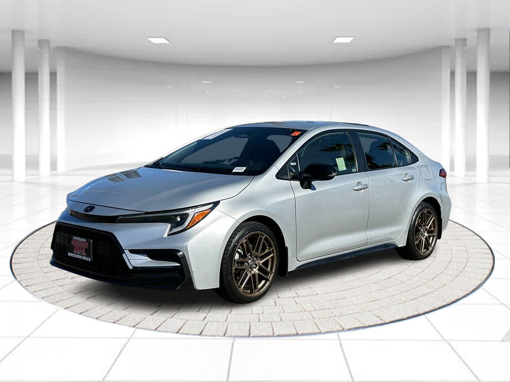 Classic Silver Metallic 2024 Toyota Corolla Hybrid Sedan Front-Wheel Drive Continuously Variable Transmission