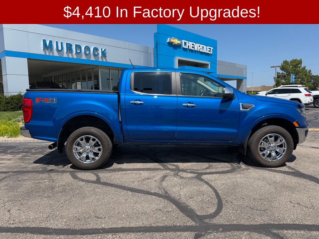 Lightning Blue Metallic 2019 Ford Ranger Pickup Truck Four-Wheel Drive Automatic