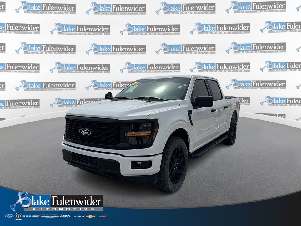 Oxford White 2024 Ford F-150 STX 4dr SuperCrew 4WD Pickup Truck Four-Wheel Drive Automatic