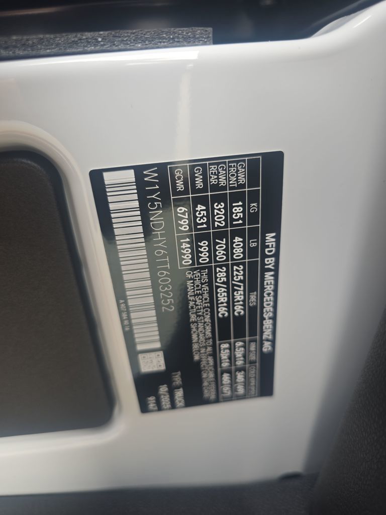 2026 Mercedes-Benz Sprinter 3500 Cargo 170 WB White at John Sisson Motors