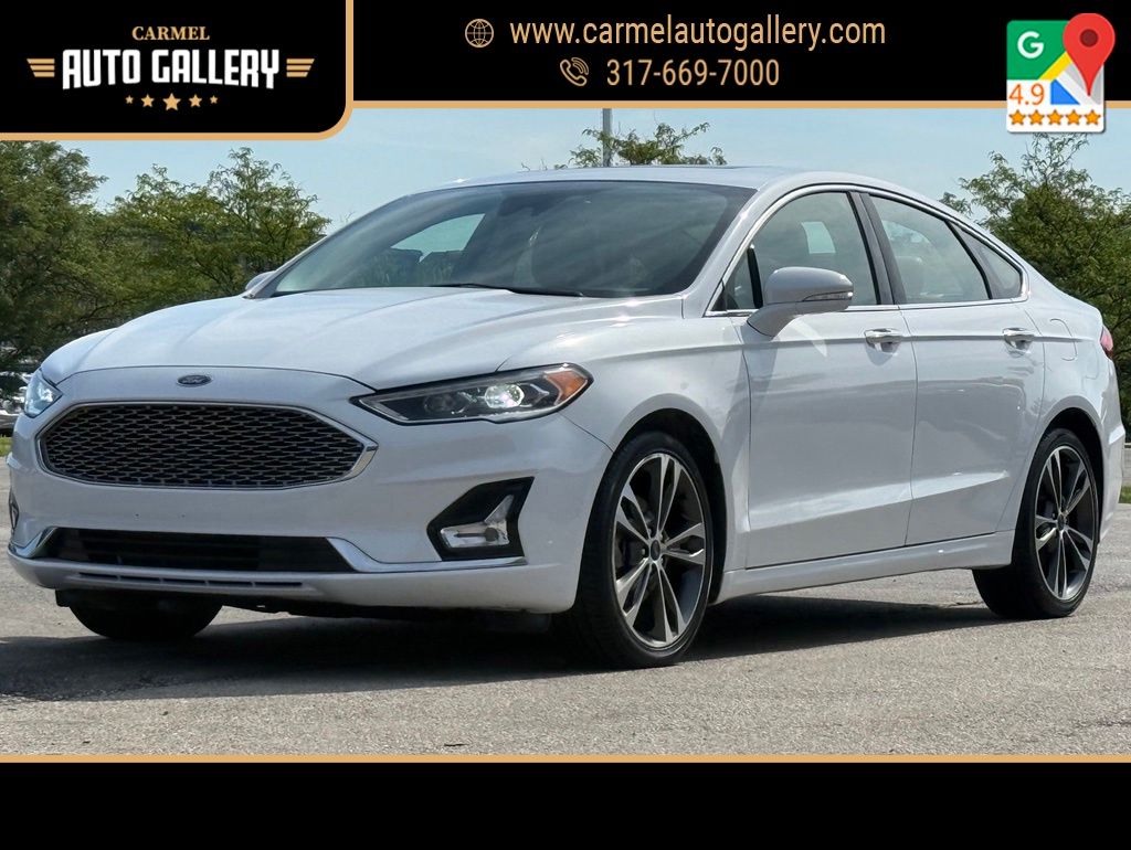 Oxford White 2019 Ford Fusion Sedan All-Wheel Drive 6-Speed Automatic