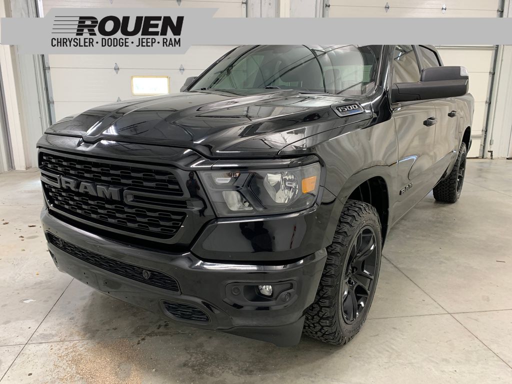 Diamond Black Crystal Pearlcoat 2023 RAM 1500 Pickup Truck Four-Wheel Drive 8-Speed Automatic