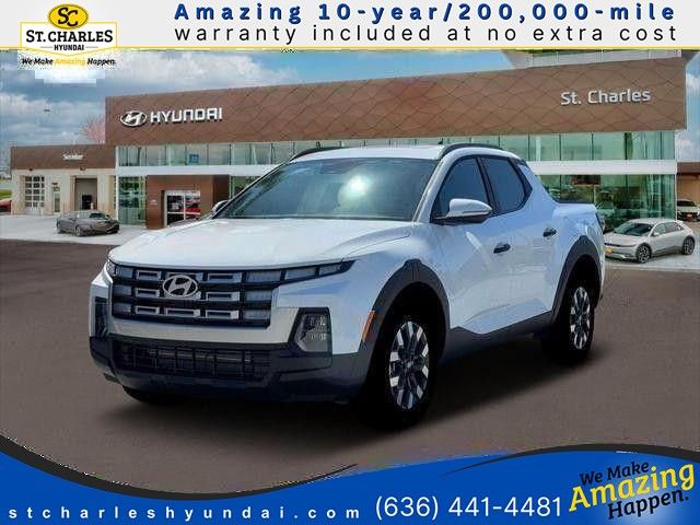 Atlas White 2026 Hyundai Santa Cruz Pickup Truck All-Wheel Drive 8-Speed Automatic