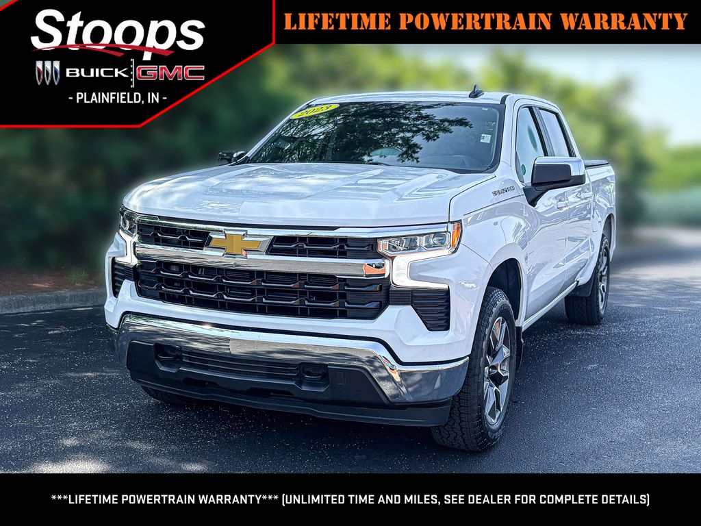 Summit White 2023 Chevrolet Silverado 1500 Pickup Truck Four-Wheel Drive 8-Speed Automatic