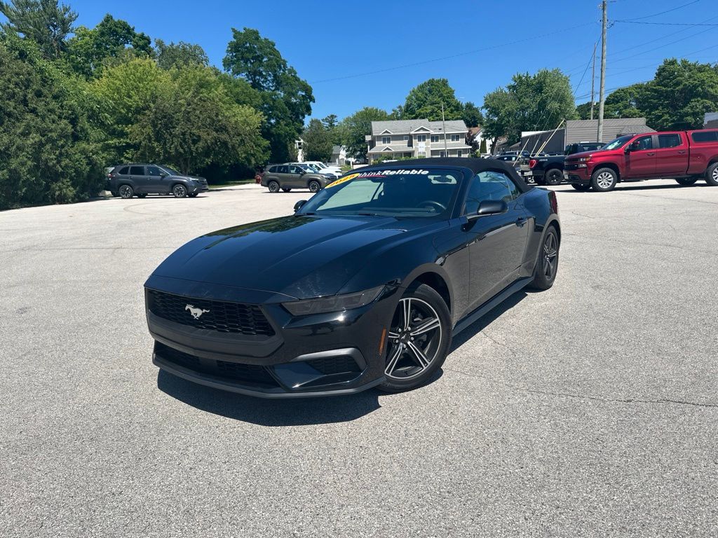 Shadow Black 2025 Ford Mustang Convertible Rear-Wheel Drive Automatic