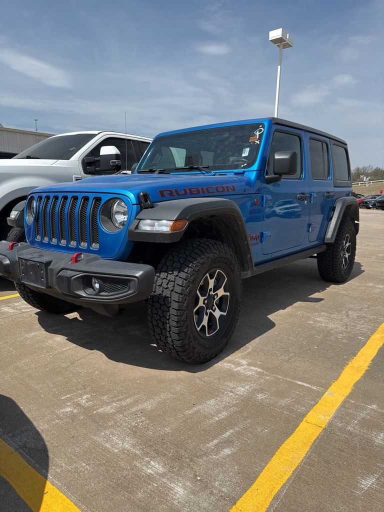 Hydro Blue Pearl Coat 2022 Jeep Wrangler Unlimited Rubicon 4WD SUV / Crossover Four-Wheel Drive 8-Speed Automatic