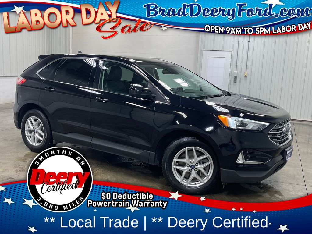 Agate Black Metallic 2021 Ford Edge SUV / Crossover All-Wheel Drive 8-Speed Automatic