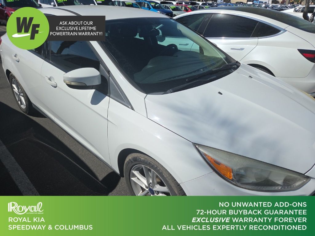 Oxford White 2017 Ford Focus SE Sedan Front-Wheel Drive 6-Speed Automatic