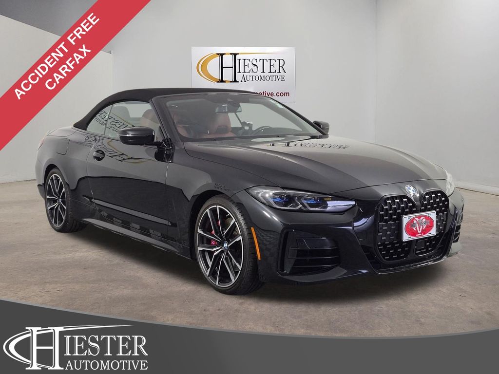 Black Sapphire Metallic 2021 BMW 4 Series Convertible Rear-Wheel Drive 8-Speed Automatic