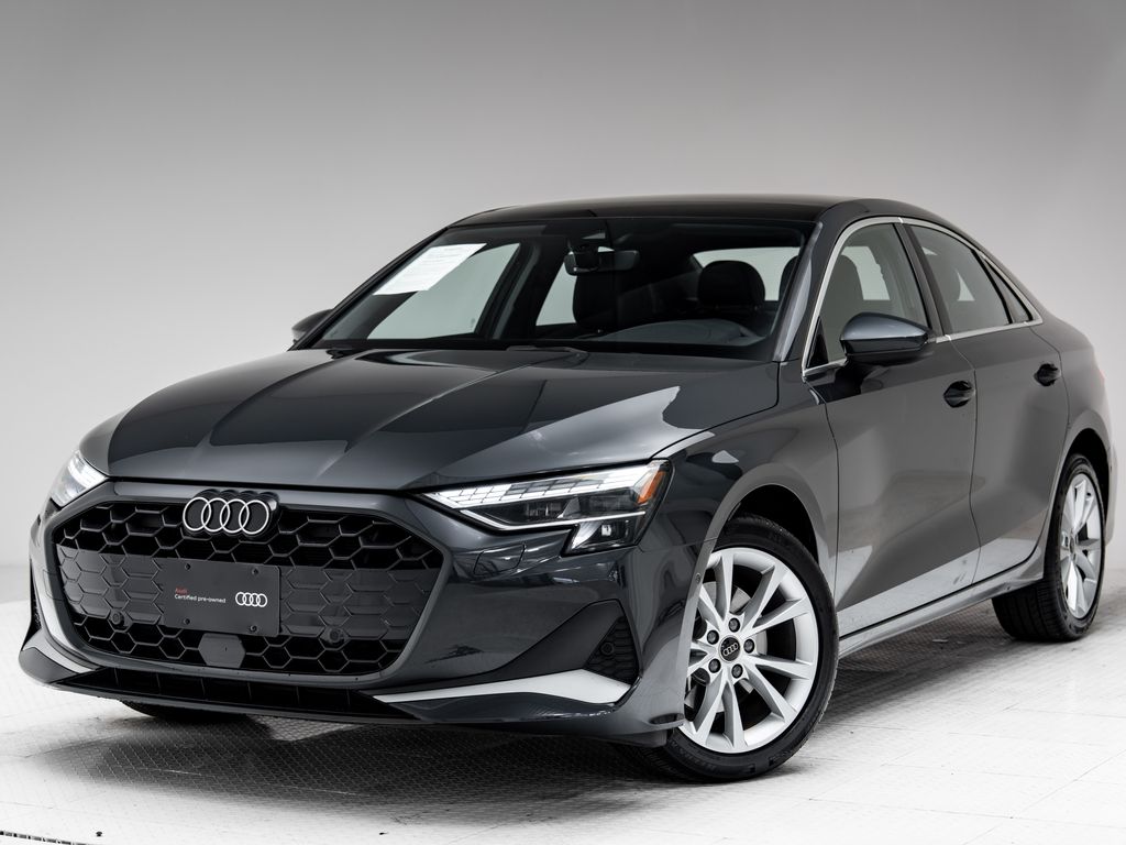 Manhattan Gray Metallic 2025 Audi A3 quattro Premium 40 TFSI Sedan All-Wheel Drive 7-Speed Automatic