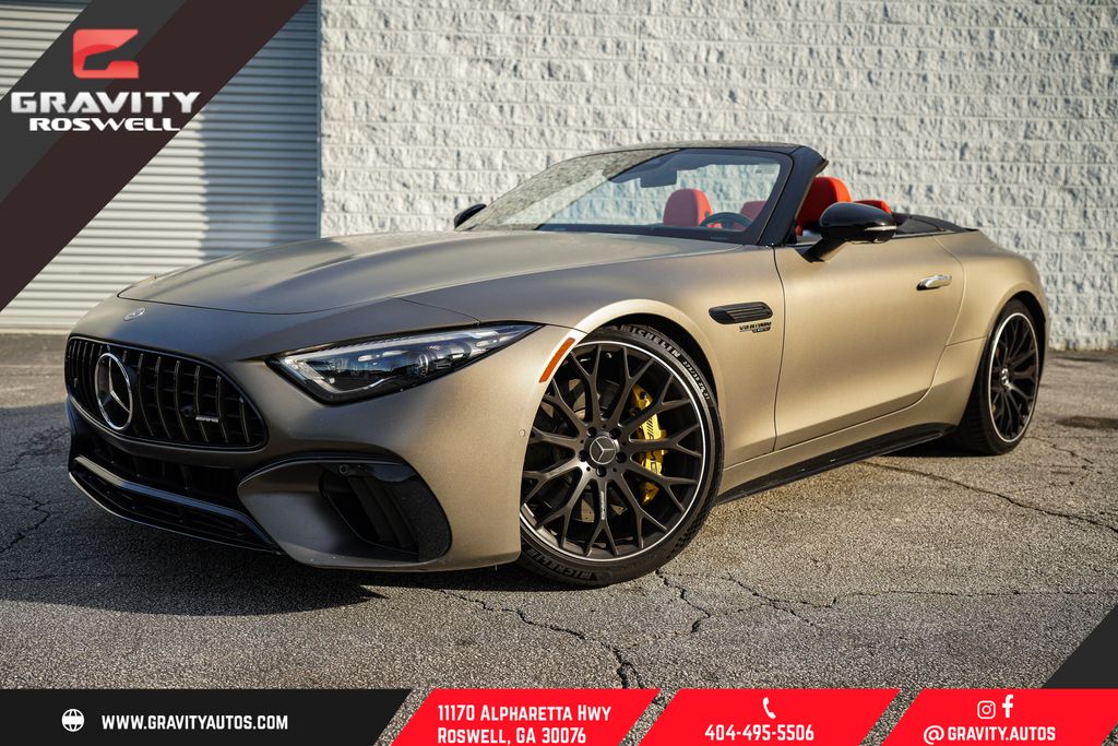 MANUFAKTUR Monza Gray Magno 2022 Mercedes-Benz SL-Class AMG SL 63 4MATIC Convertible All-Wheel Drive 9-Speed Automatic
