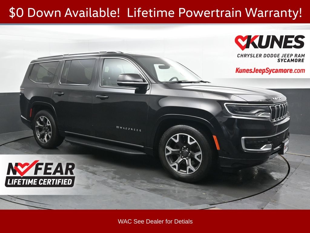 Diamond Black Crystal Pearlcoat 2024 Jeep Wagoneer SUV / Crossover Four-Wheel Drive 8-Speed Automatic