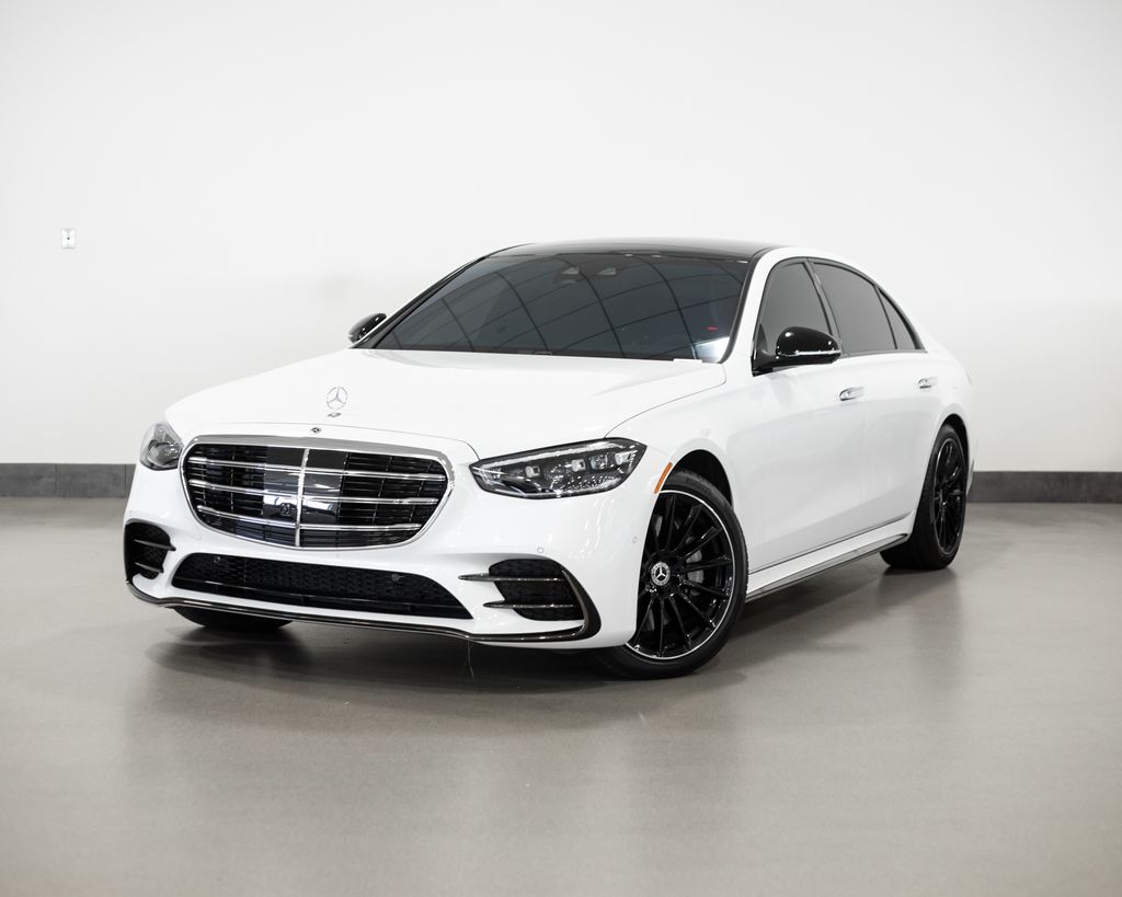 White 2025 Mercedes-Benz S-Class S 580e 4MATIC Sedan All-Wheel Drive 9-Speed Automatic