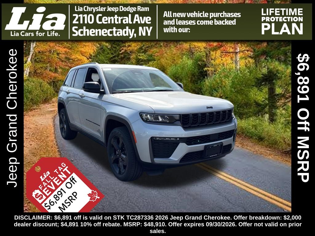 Silver Zynith 2026 Jeep Grand Cherokee SUV / Crossover Four-Wheel Drive 8-Speed Automatic