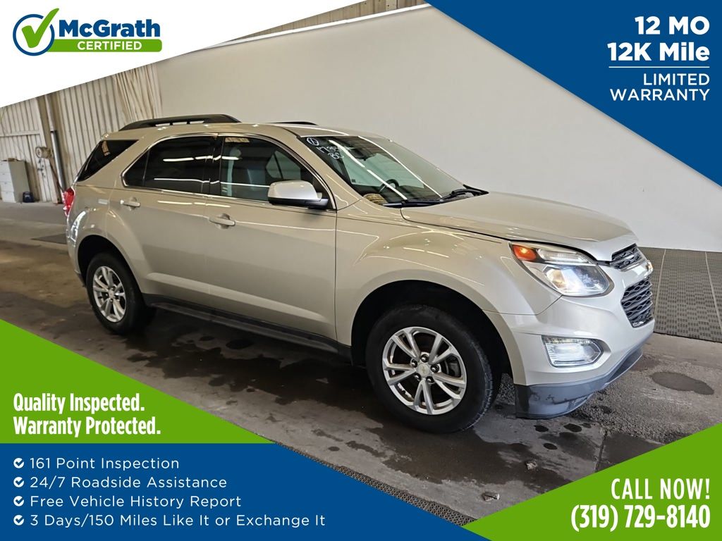 Champagne Silver Metallic 2016 Chevrolet Equinox LT FWD SUV / Crossover Front-Wheel Drive 6-Speed Automatic Overdrive