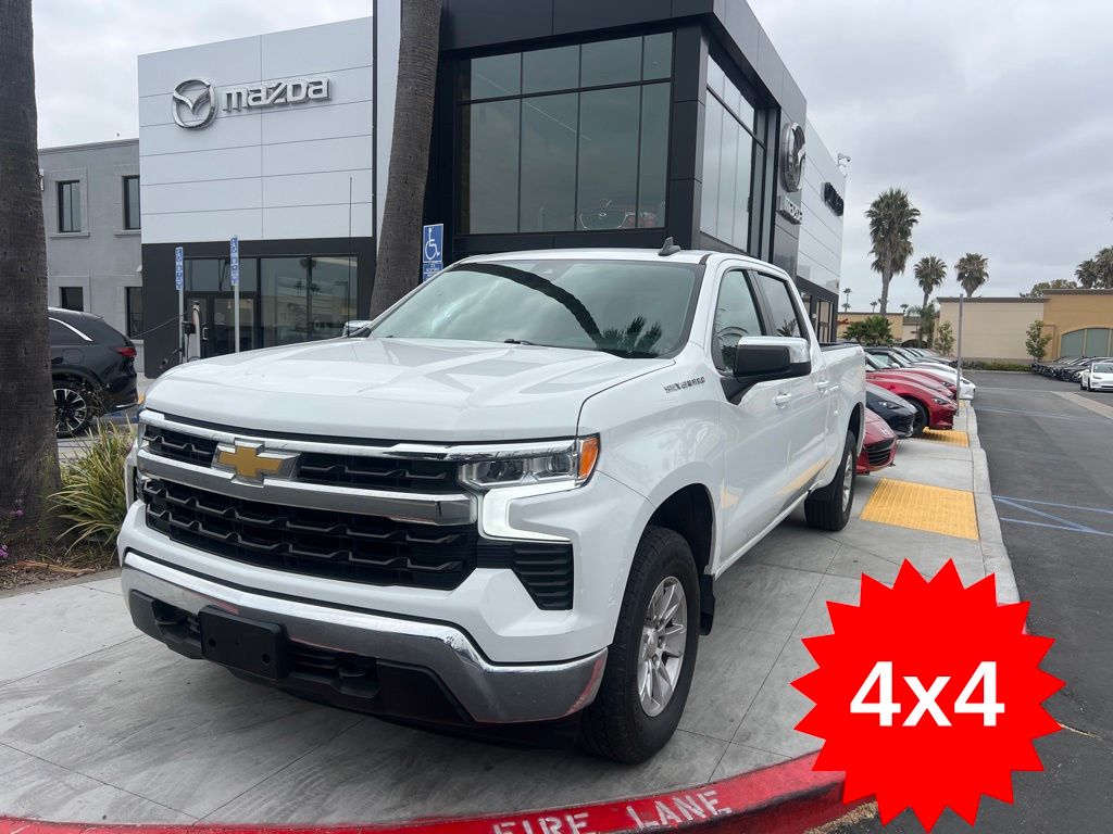 Summit White 2024 Chevrolet Silverado 1500 Pickup Truck Four-Wheel Drive 