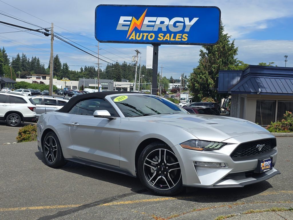 Ingot Silver 2019 Ford Mustang Convertible Rear-Wheel Drive Automatic