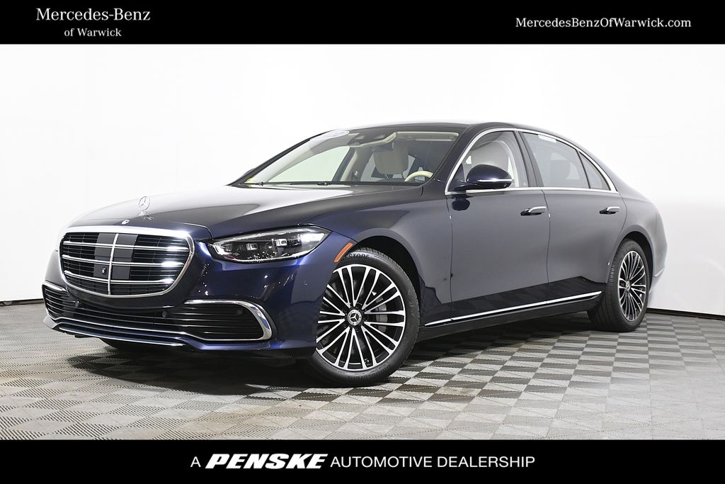 Nautical Blue 2022 Mercedes-Benz S-Class Sedan All-Wheel Drive 9-Speed Automatic