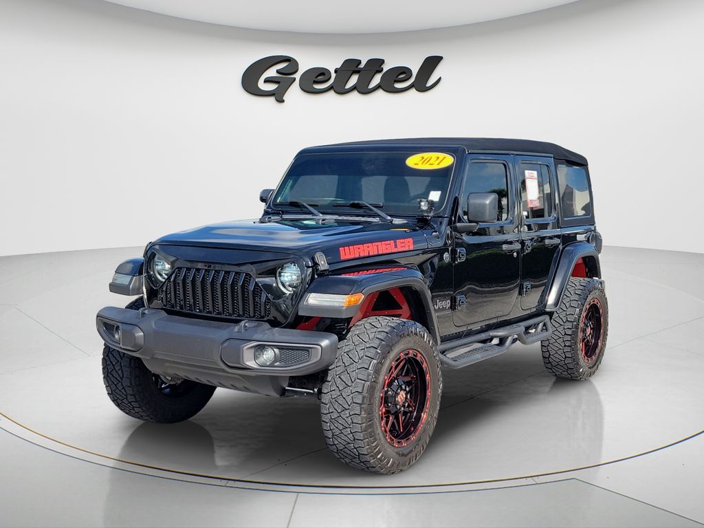 Pre-Owned 2021 Jeep Wrangler Unlimited Sport 4D Sport Utility in