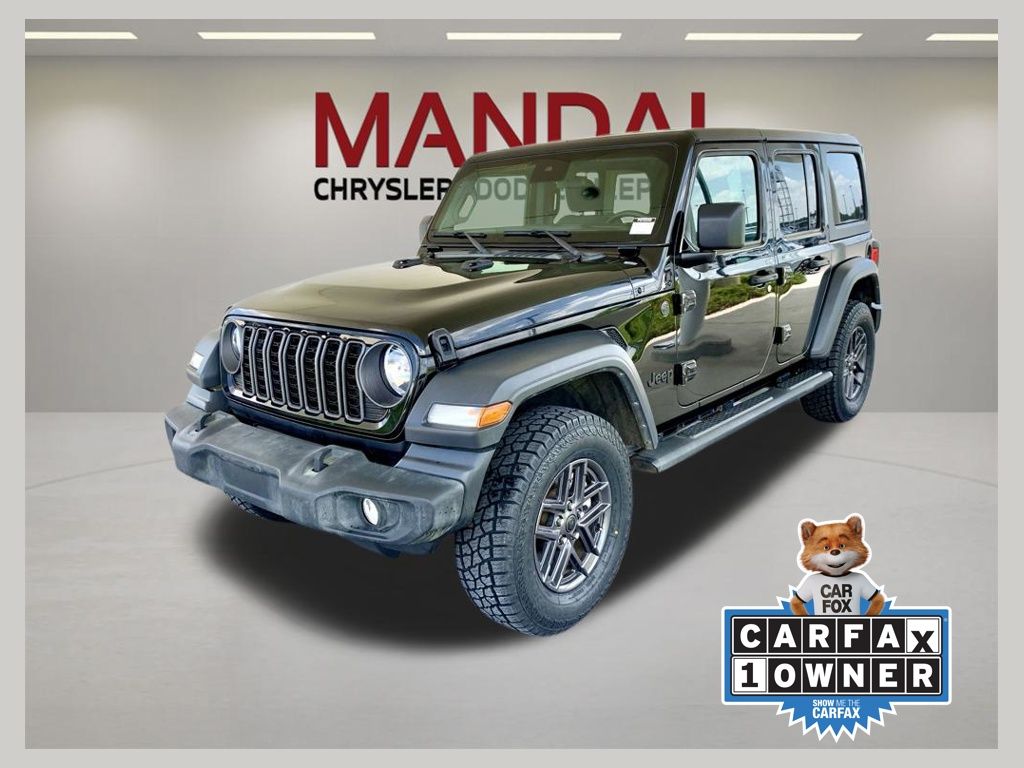 Black Clearcoat 2024 Jeep Wrangler SUV / Crossover Four-Wheel Drive 8-Speed Automatic