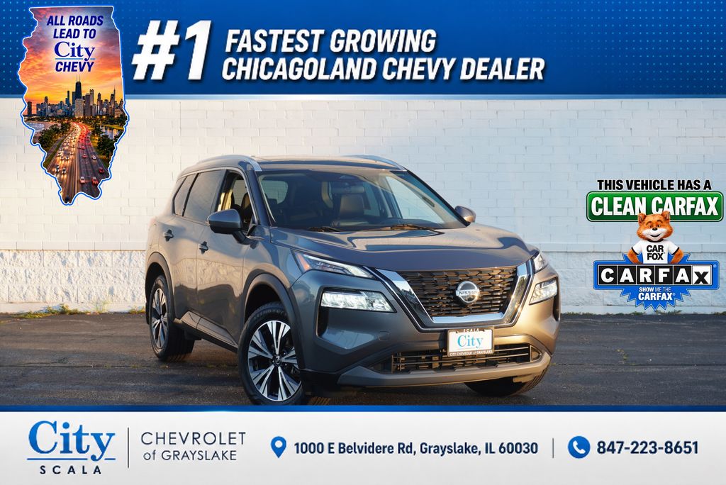Gray (Gun Metallic) 2021 Nissan Rogue SUV / Crossover All-Wheel Drive Continuously Variable Transmission