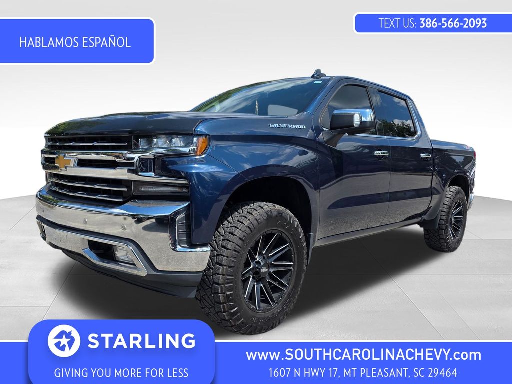 Northsky Blue Metallic 2019 Chevrolet Silverado 1500 Pickup Truck Four-Wheel Drive Automatic