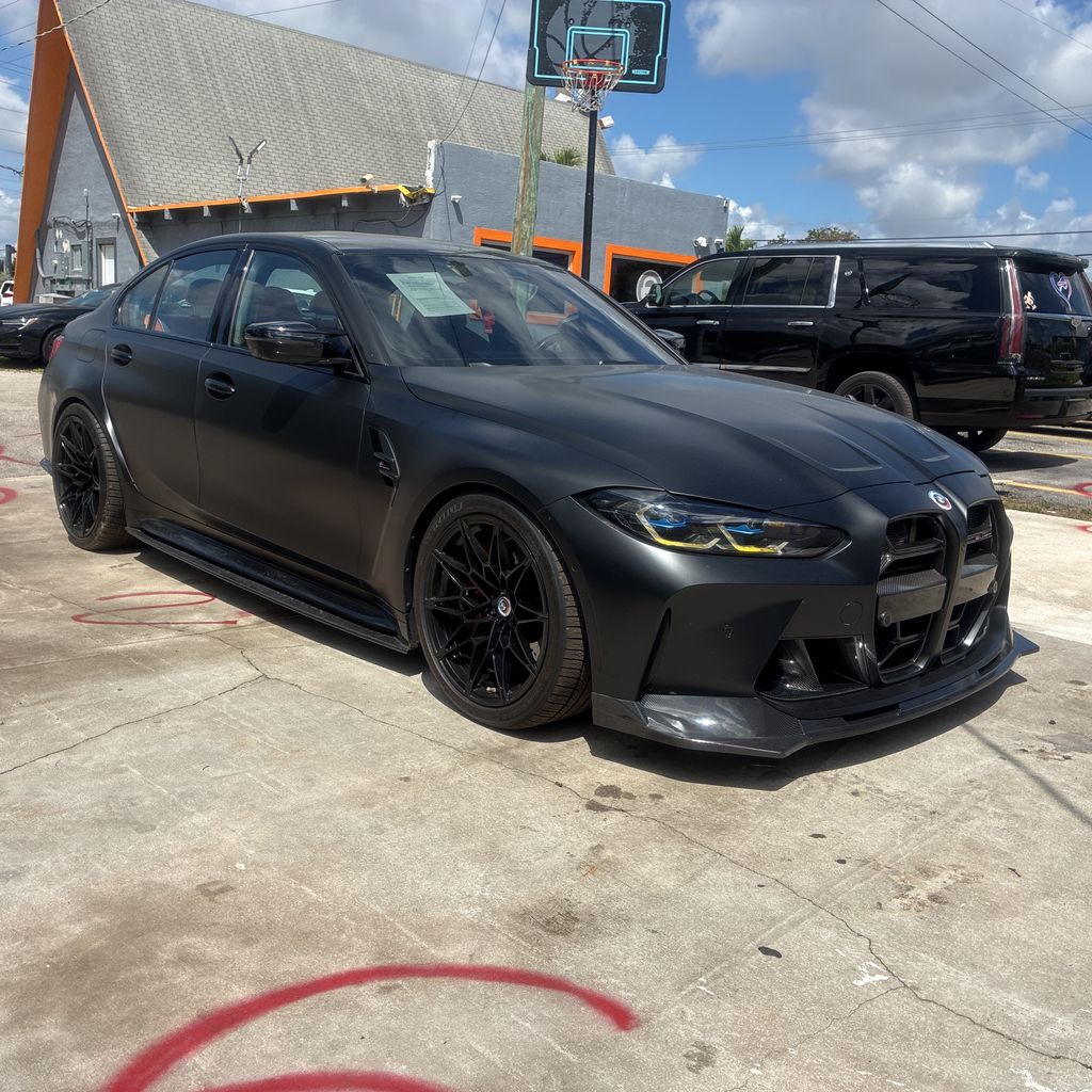 Black Sapphire Metallic 2023 BMW M3 Competition RWD Sedan Rear-Wheel Drive 8-Speed Automatic