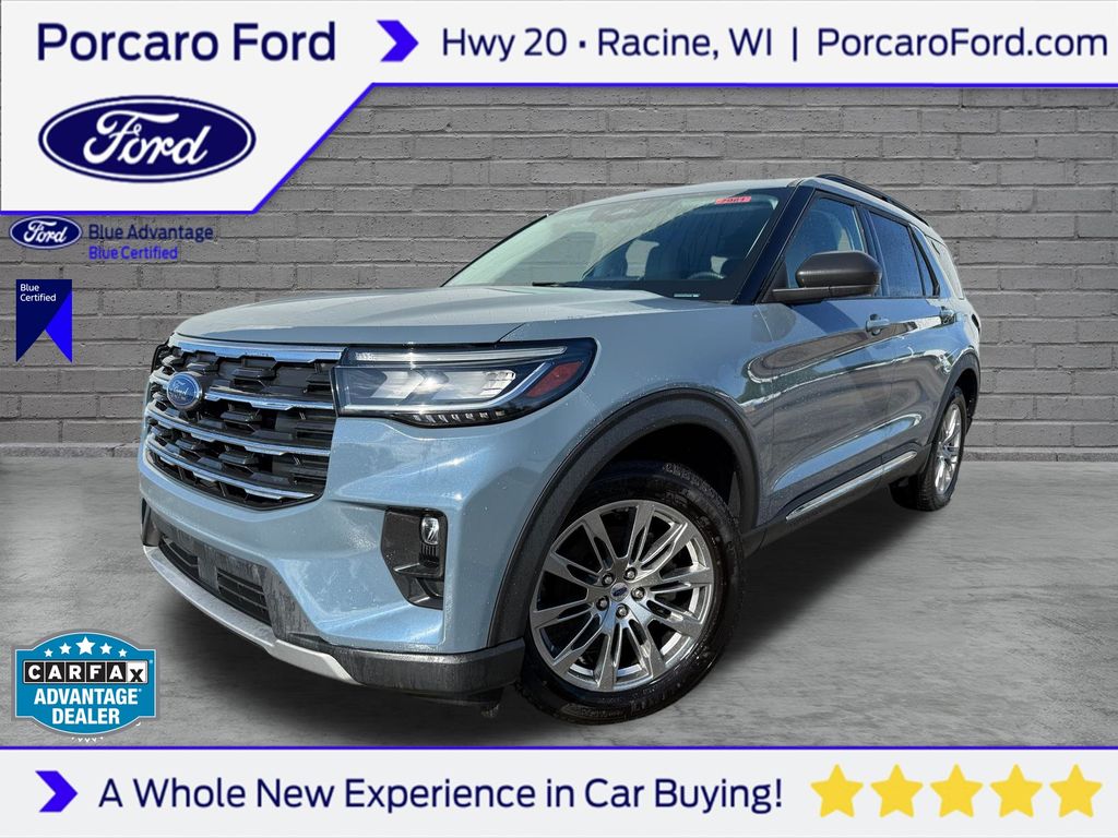 Vapor Blue 2025 Ford Explorer SUV / Crossover All-Wheel Drive Automatic