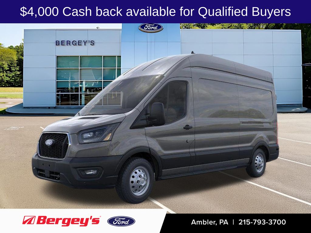 Carbonized Gray Metallic 2026 Ford Transit Cargo Van Rear-Wheel Drive