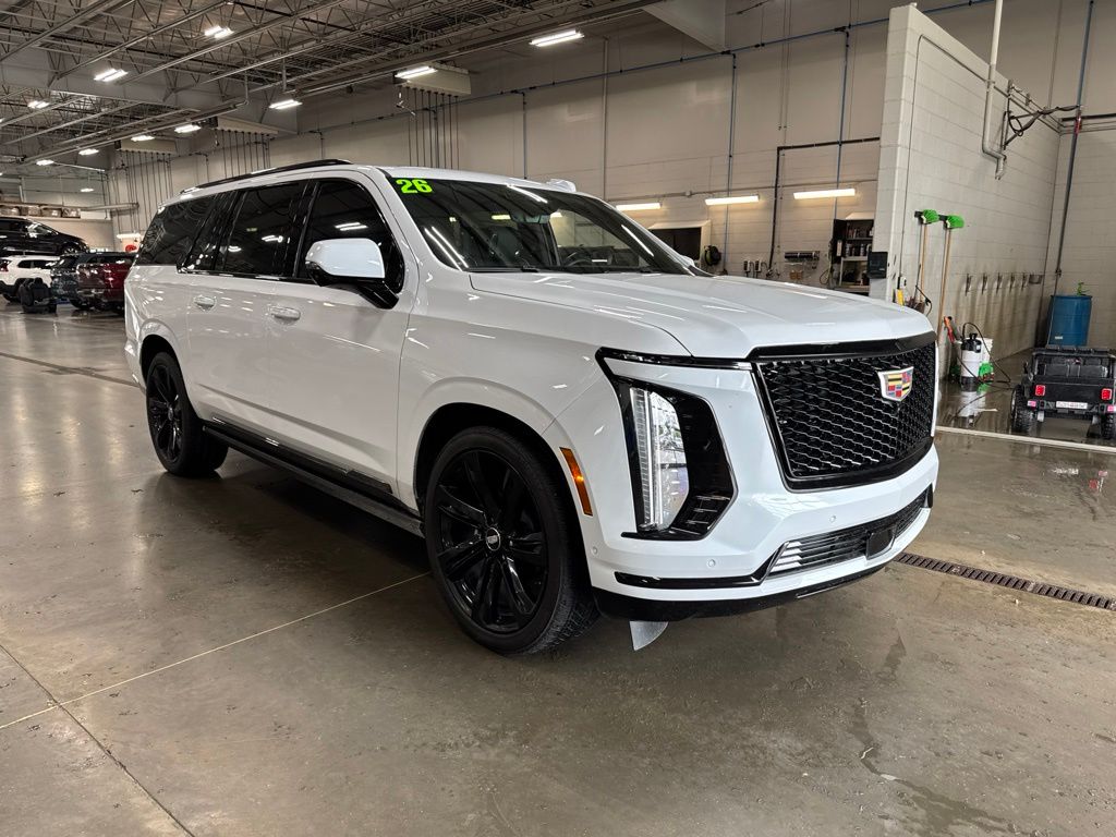 Vibrant White Tricoat 2026 Cadillac Escalade ESV Sport 4WD SUV / Crossover Four-Wheel Drive Automatic