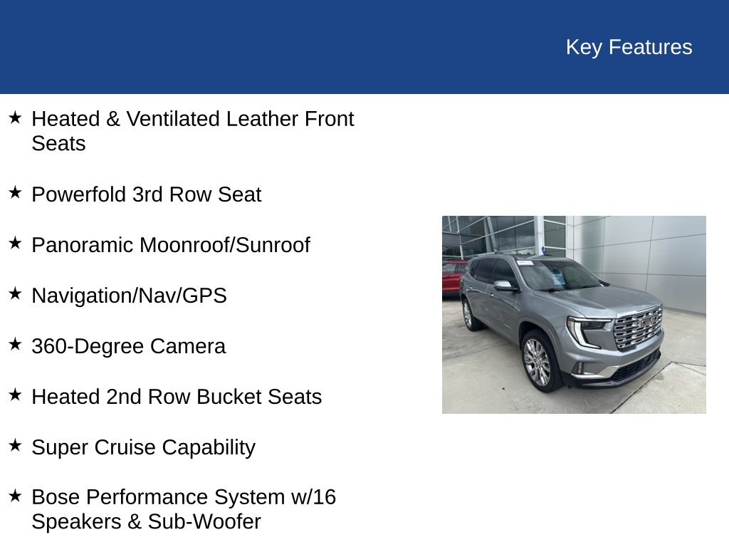 2025 GMC Acadia FWD Denali