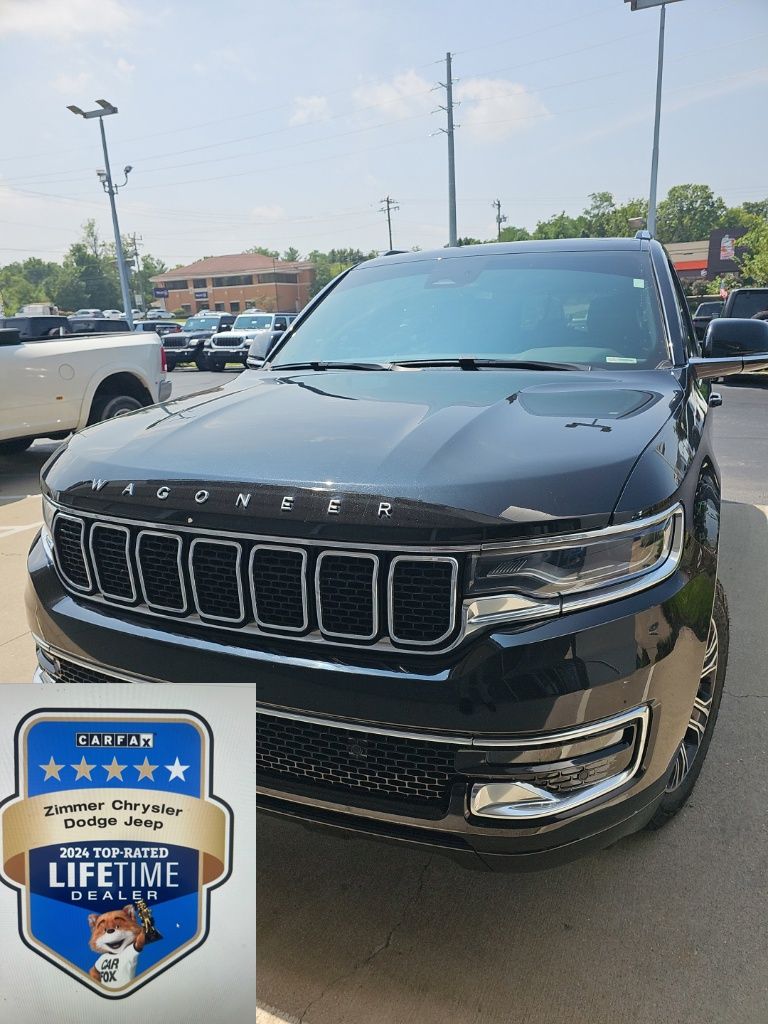 Diamond Black Crystal Pearlcoat 2023 Jeep Wagoneer SUV / Crossover Four-Wheel Drive 8-Speed Automatic