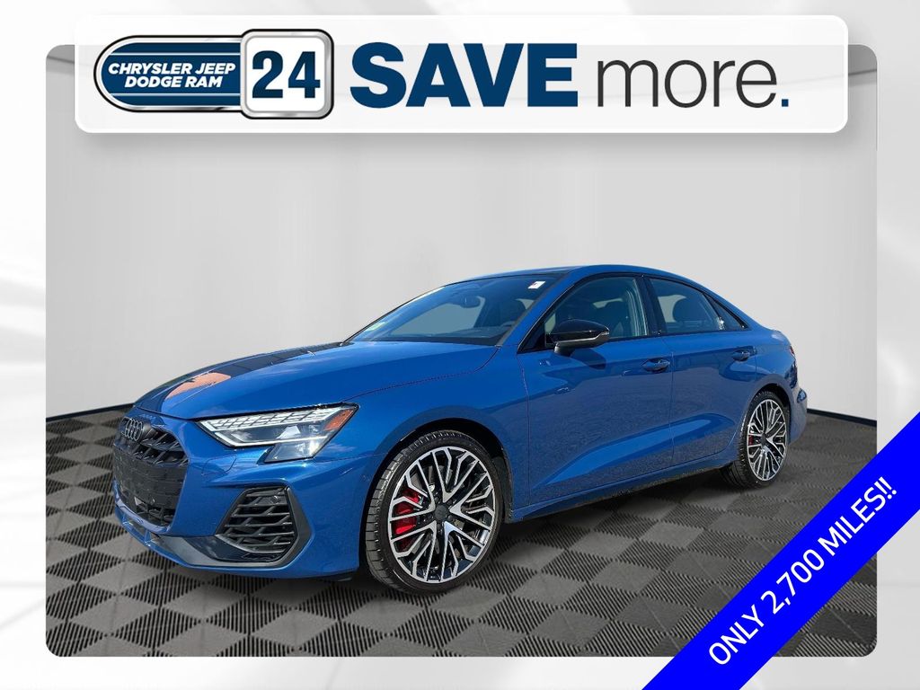 Blue 2026 Audi S3 Sedan All-Wheel Drive 7-Speed Automatic