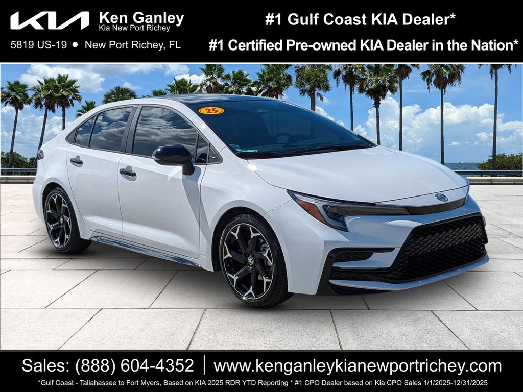 Midnight Black Metallic 2025 Toyota Corolla Sedan Front-Wheel Drive Continuously Variable Transmission