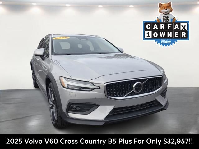 Silver Dawn Metallic 2025 Volvo V60 Cross Country B5 Plus AWD Wagon All-Wheel Drive Automatic