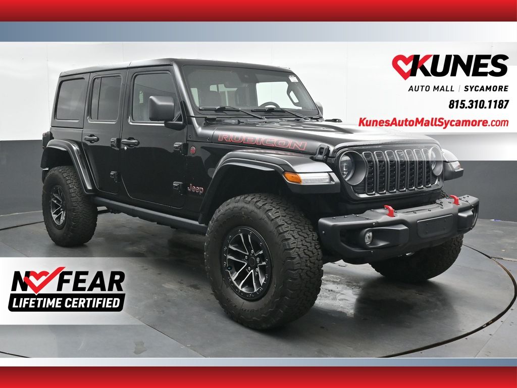 Black Clearcoat 2024 Jeep Wrangler SUV / Crossover Four-Wheel Drive 6-Speed Manual