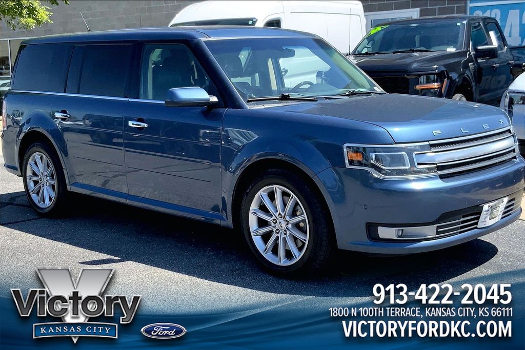 Blue Metallic 2019 Ford Flex Limited AWD SUV / Crossover All-Wheel Drive 6-Speed Automatic