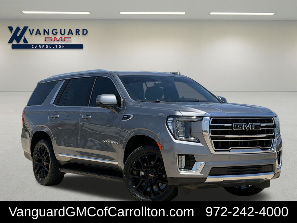 Gray (Satin Steel Metallic) 2022 GMC Yukon SUV / Crossover Four-Wheel Drive