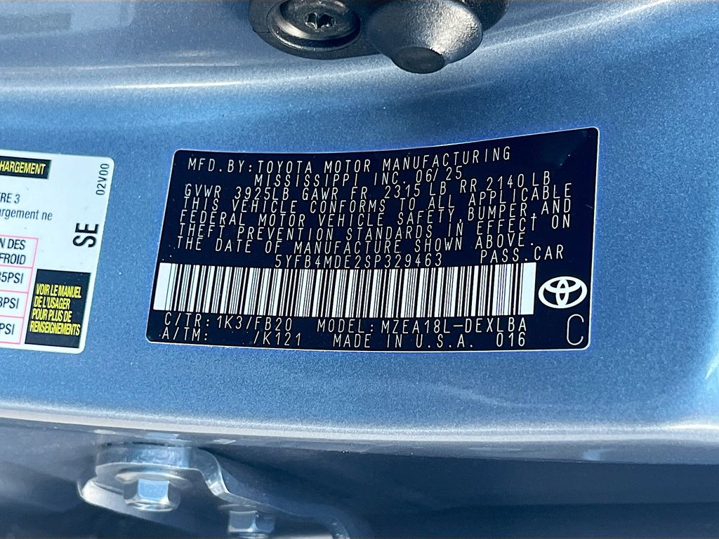 Used 2025 Blue Toyota LE image 30