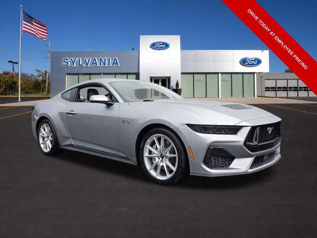 Iconic Silver Metallic 2026 Ford Mustang Coupe Rear-Wheel Drive Automatic