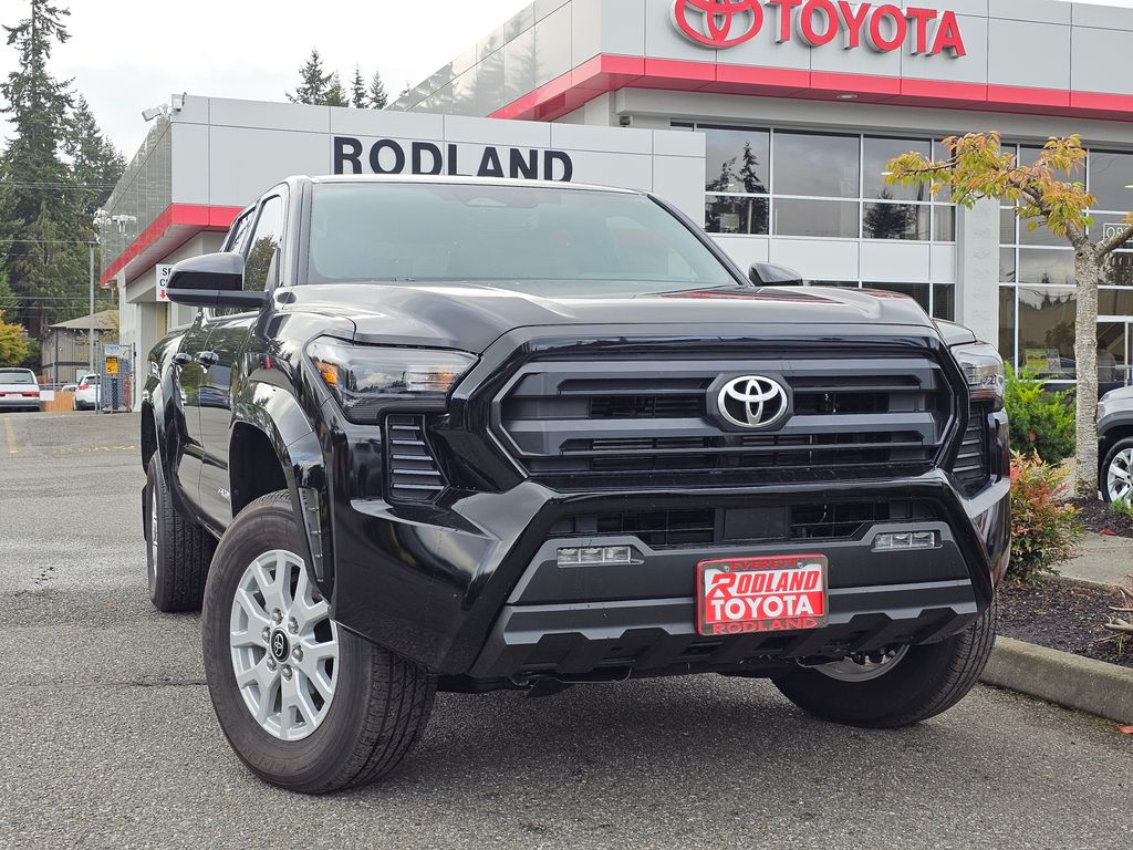Black 2025 Toyota Tacoma Pickup Truck Four-Wheel Drive 8-Speed Automatic
