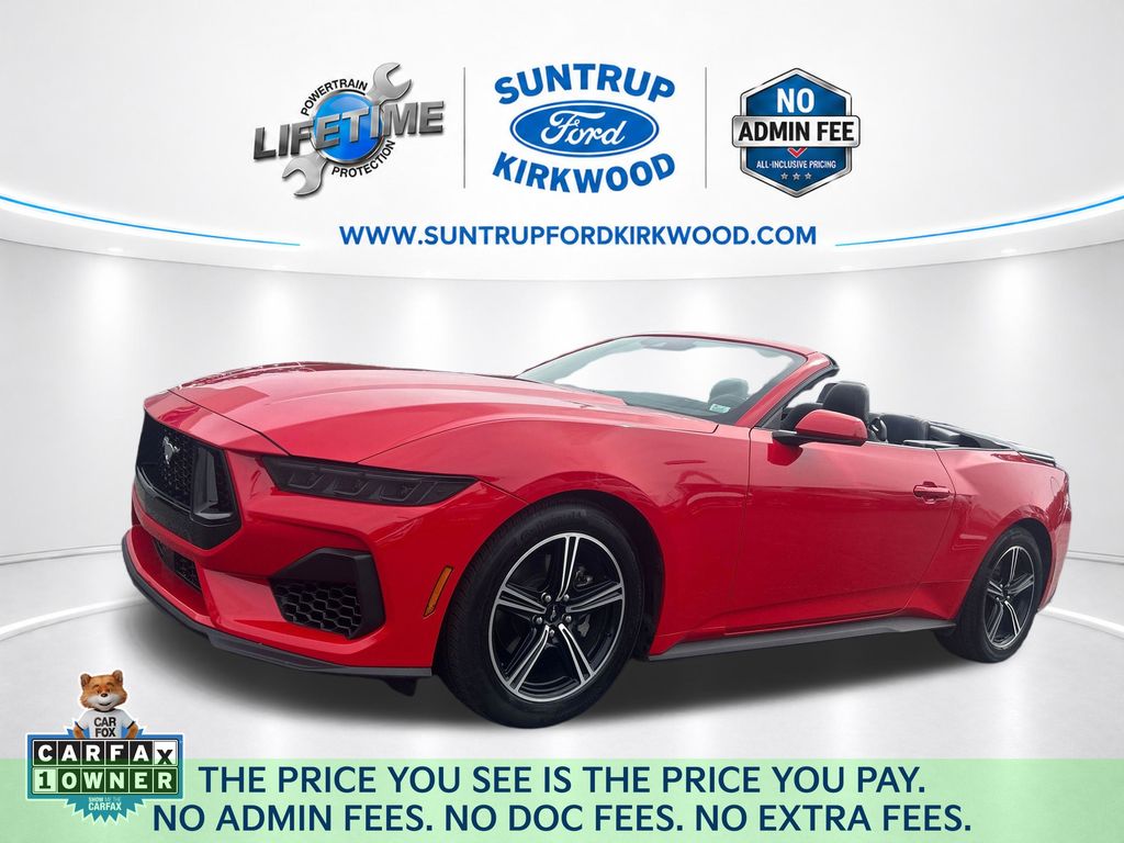 Race Red 2025 Ford Mustang Convertible Rear-Wheel Drive Automatic