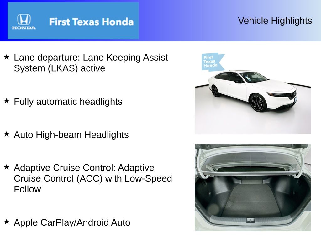 Used Car 2025 Honda Accord Hybrid  Sport For Sale Under $35,000 In Austin, Texas