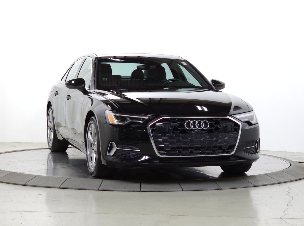 Black 2024 Audi A6 quattro Premium Plus 45 TFSI Sedan All-Wheel Drive 7-Speed Automatic