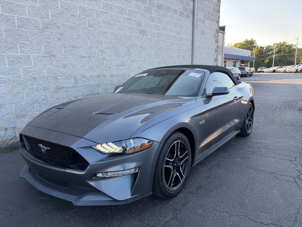 Dark Matter Gray Metallic 2022 Ford Mustang Convertible Rear-Wheel Drive Automatic